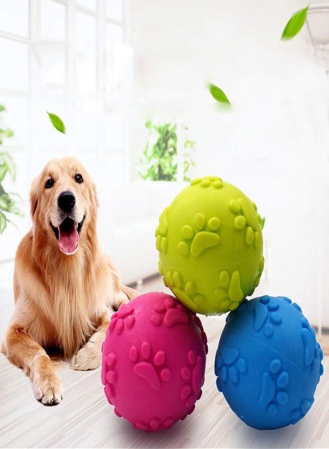 BohoBark Musical Rubber Squeeze Ball with Spikes for Dogs (Pack of One) Colour May Very - Image 1